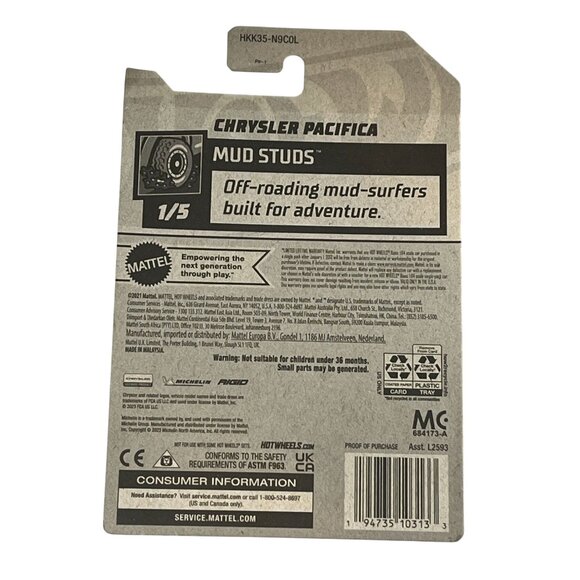 Hot Wheels Chrysler Pacifica Mud Studs Off Road Diecast 1 64 - Picture 2 of 8